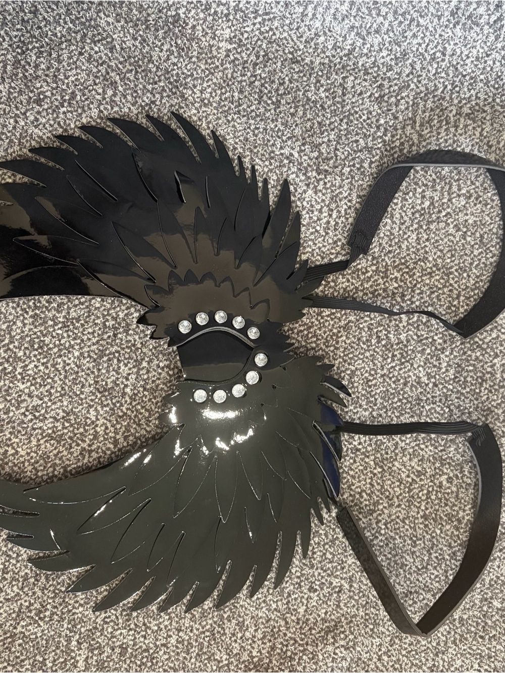 Spirit Fallen Angel Deluxe Wings - Black - Picture 6 of 6